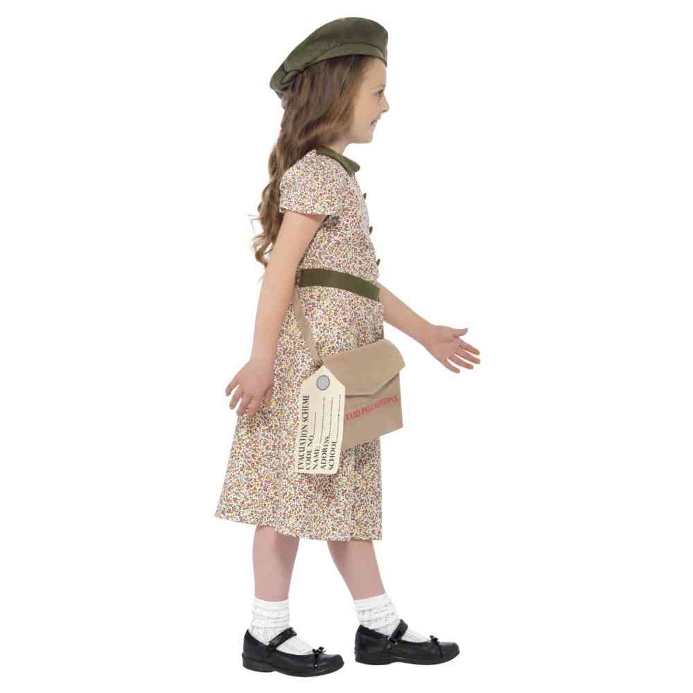 Smiffys - Evacuee Girl Costume Enfant - Multicolore